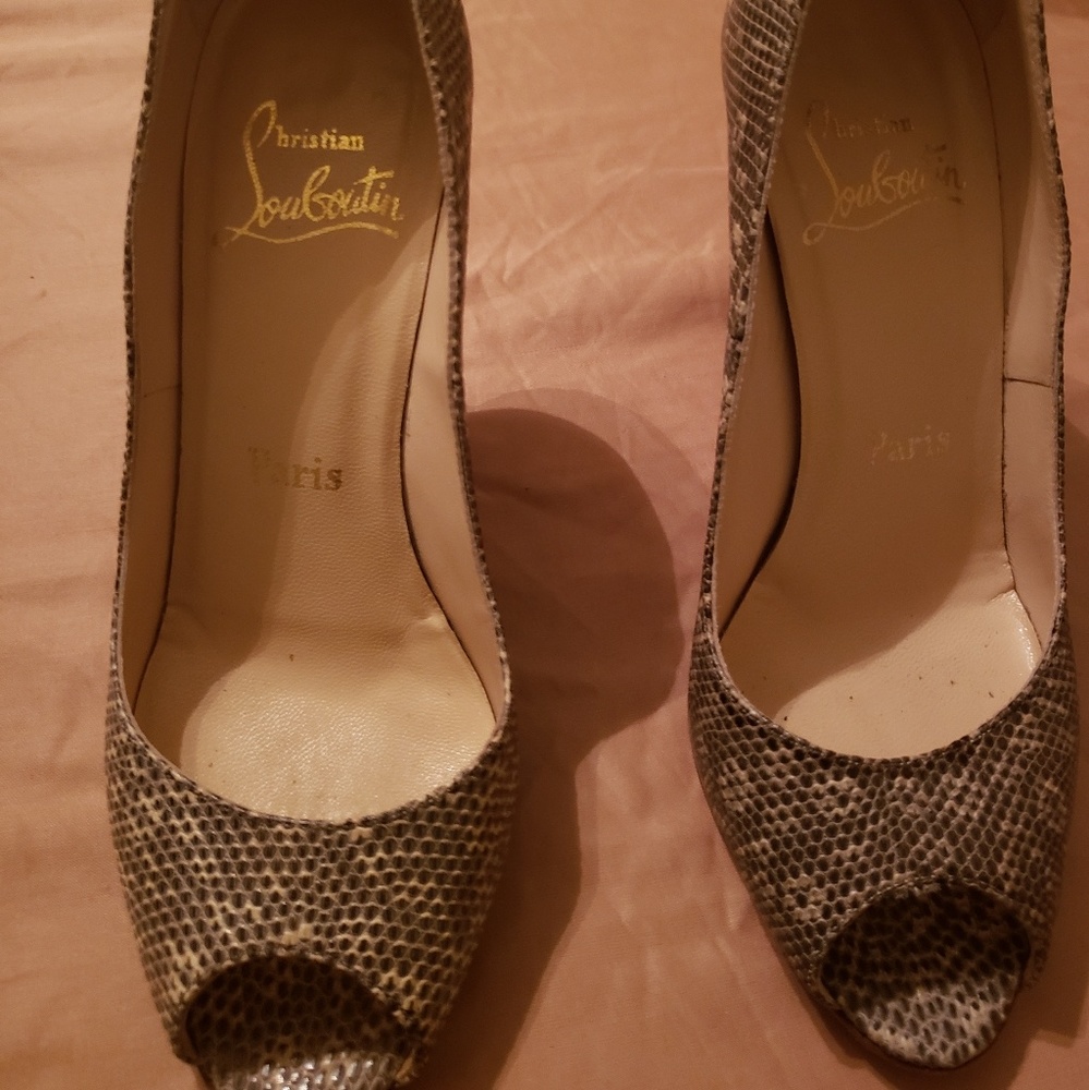 Vintage snakeskin Christian louboutin